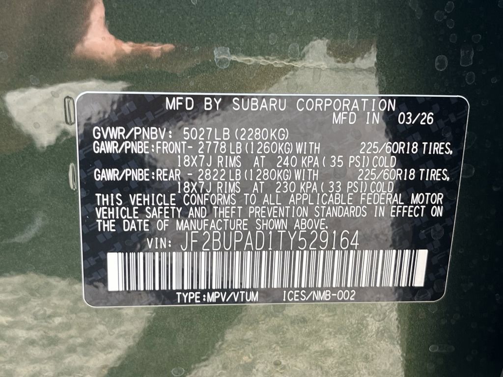New 2026 Subaru Outback Premium AWD/4WD image 34