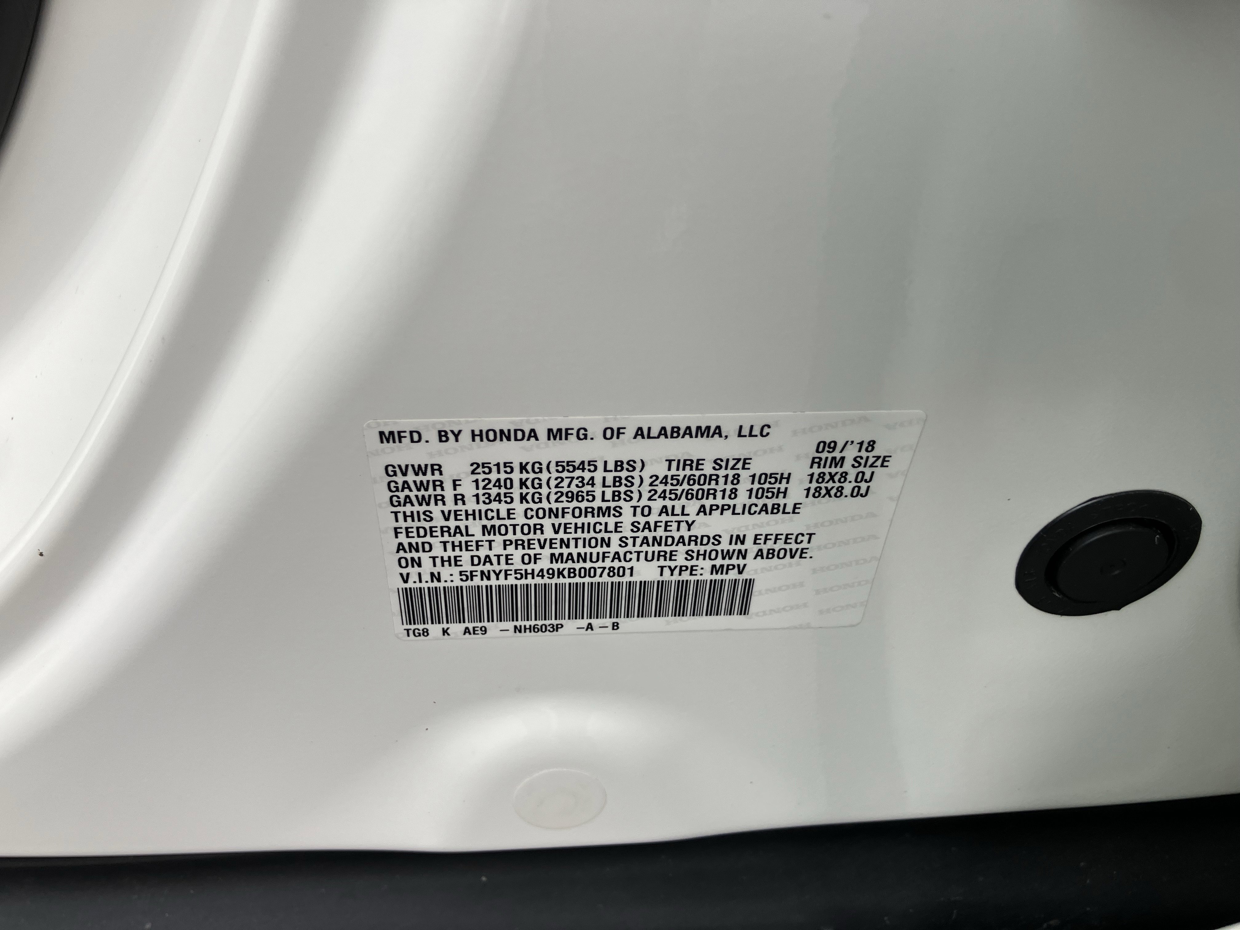 Certified 2019 Honda Pilot EX-L image 39