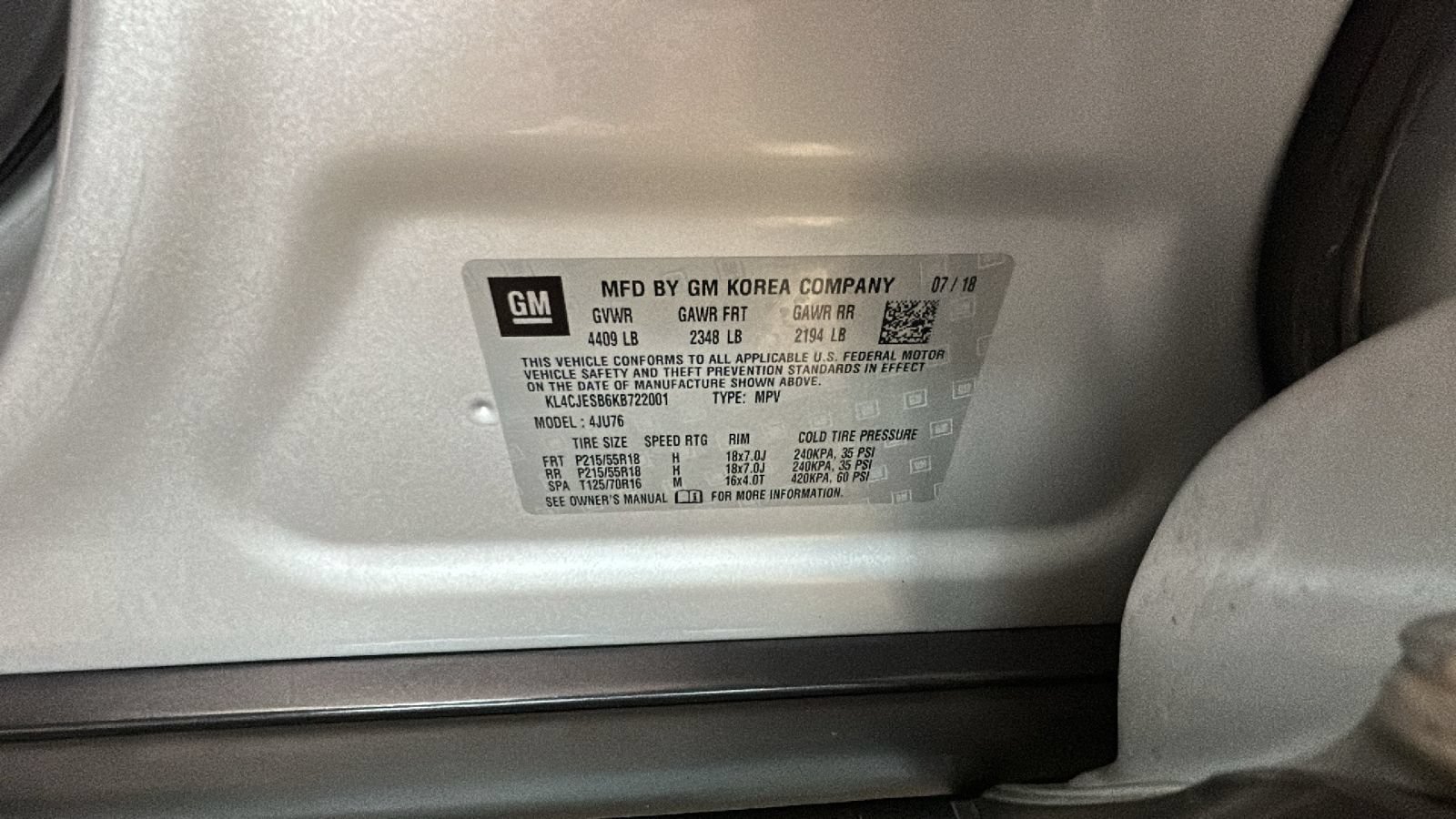 Used 2019 Buick Encore Preferred AWD/4WD image 12