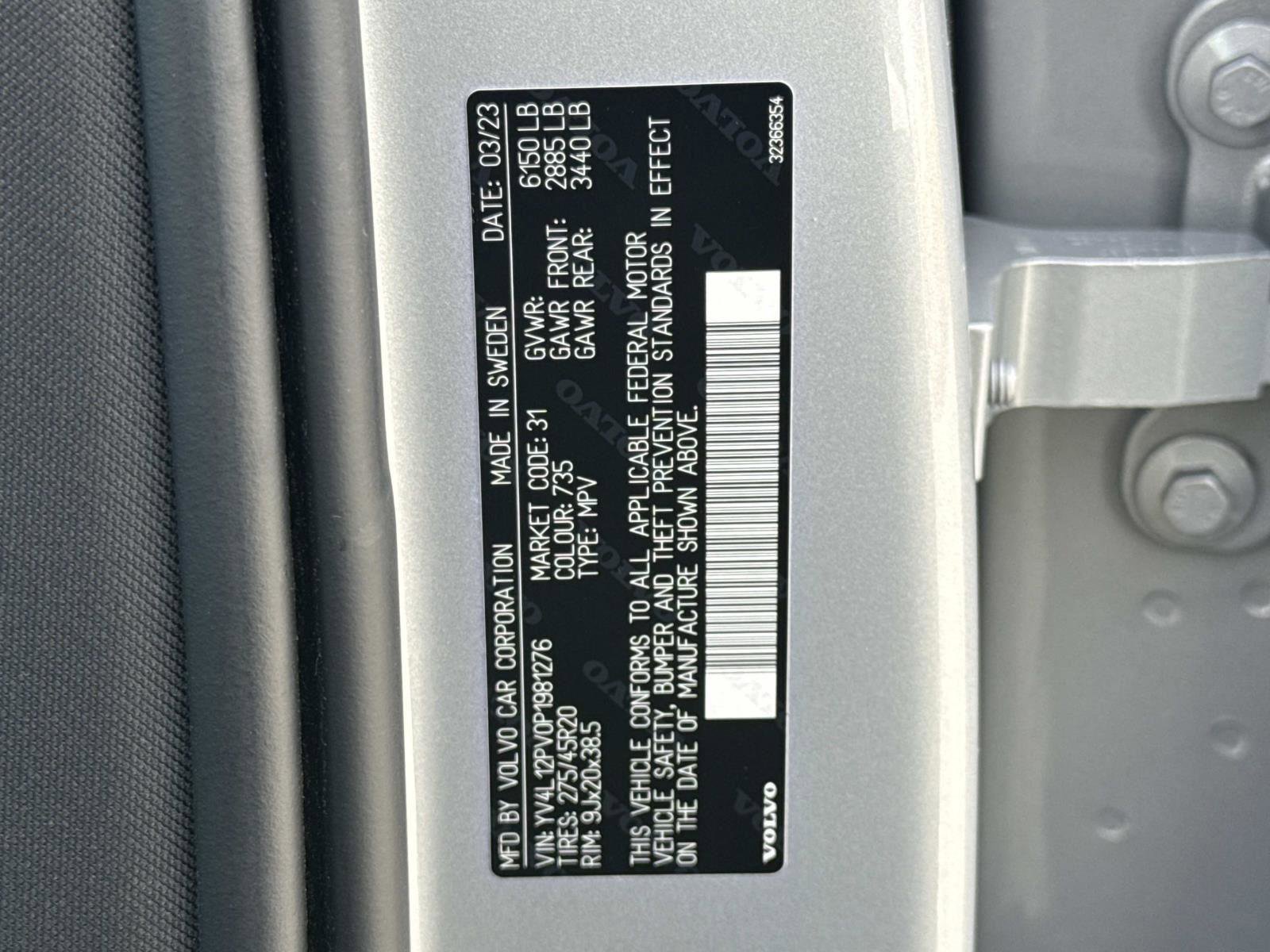 Used 2023 Volvo XC90 B5 Core w/ Protection Package Premier image 30