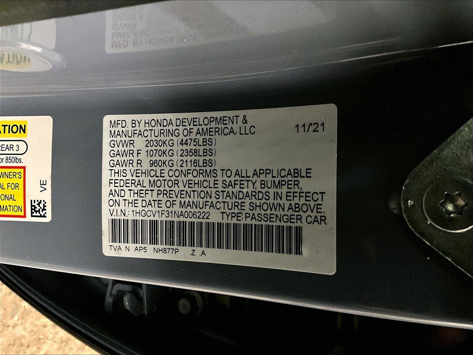 Used 2022 Honda Accord Sport image 32