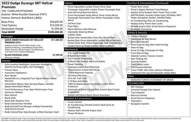 Used 2023 Dodge Durango SRT Hellcat image 39