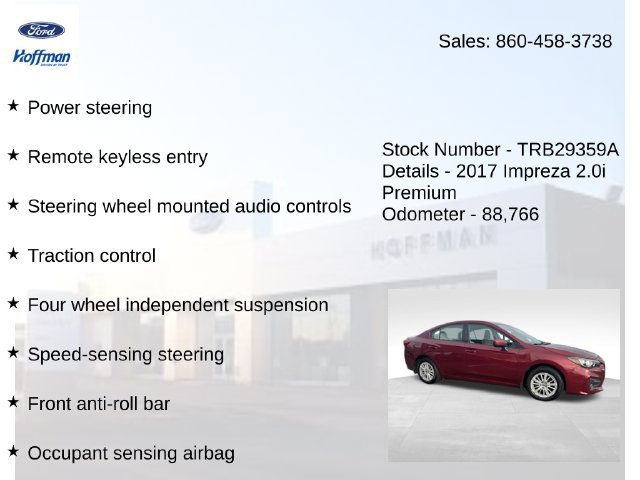 Used 2017 Subaru Impreza 2.0i Premium AWD/4WD image 10