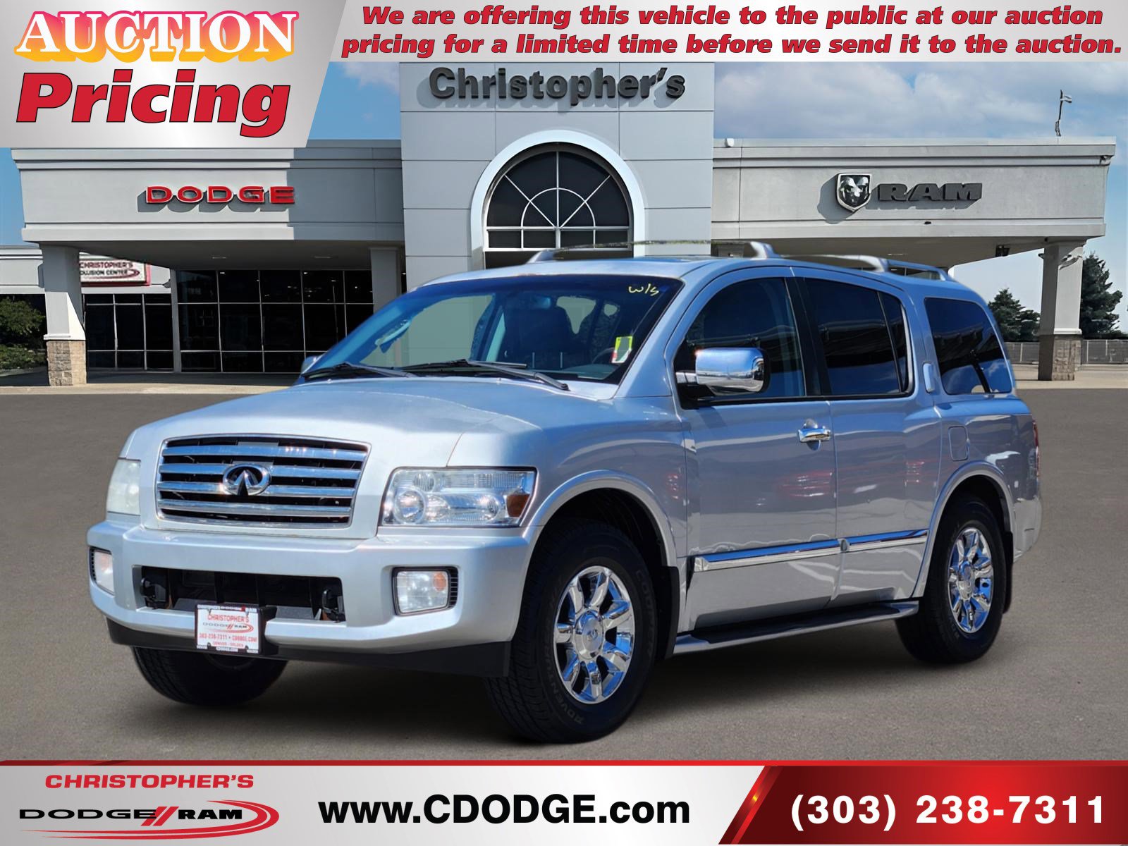 Used 2004 INFINITI QX56 4WD w/ Smart Vision Pkg image 7