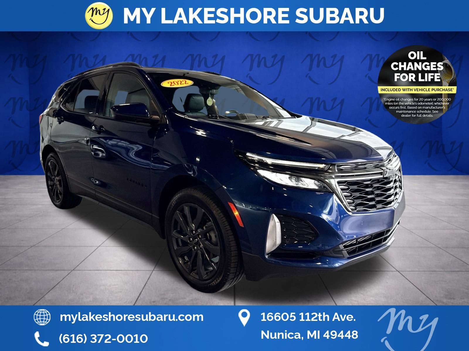 Used 2022 Chevrolet Equinox RS w/ LPO, Floor Liner Package AWD/4WD 360° Tour