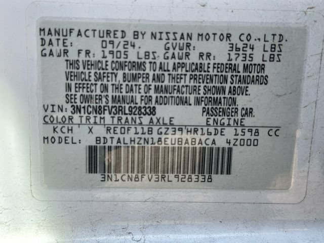 Used 2024 Nissan Versa SR w/ Trunk Package FWD image 17