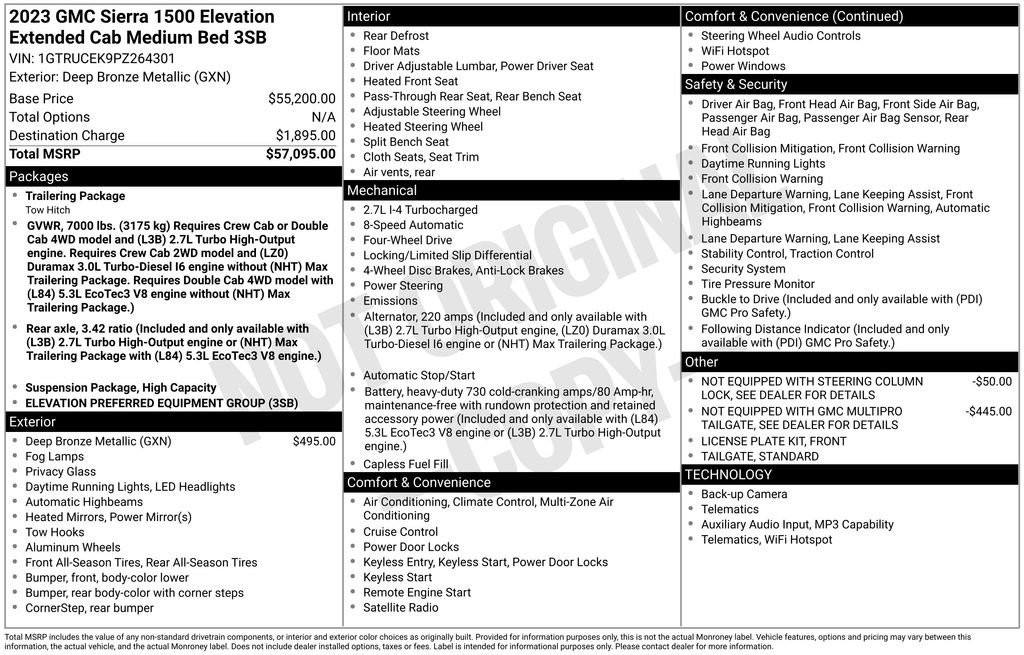 Used 2023 GMC Sierra 1500 Elevation image 41