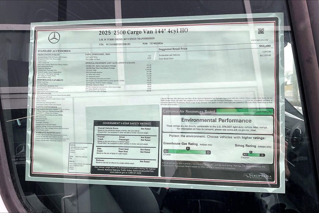 New 2025 Mercedes-Benz Sprinter 2500 image 14