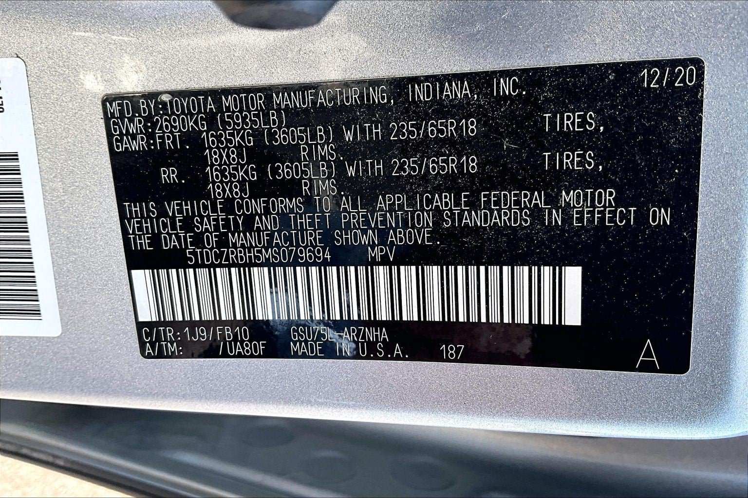 Used 2021 Toyota Highlander L AWD/4WD image 29