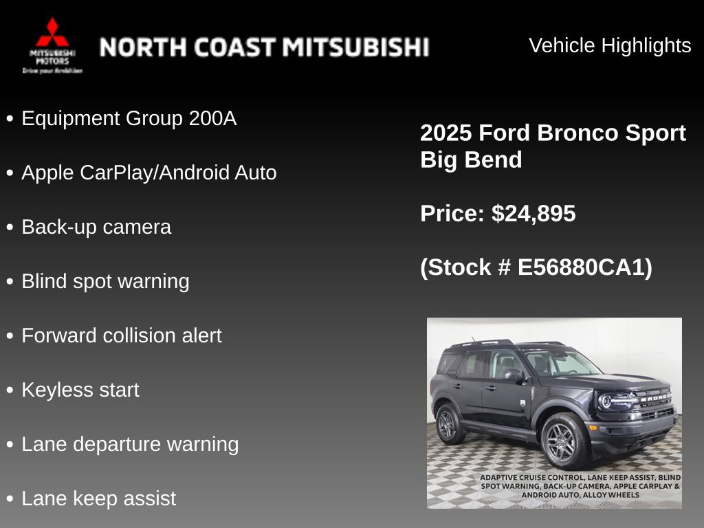 Used 2025 Ford Bronco Sport Big Bend AWD/4WD image 2