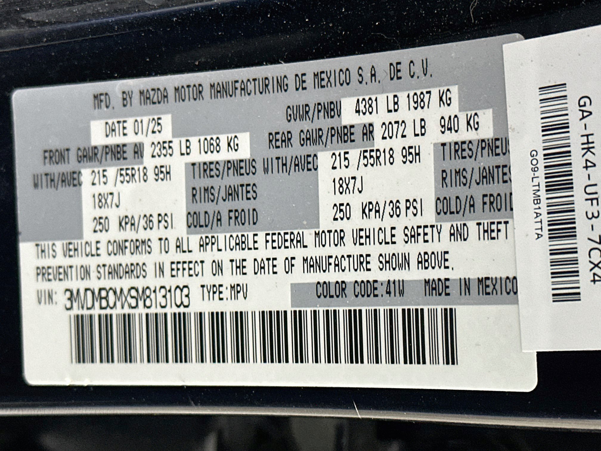 Used 2025 MAZDA CX-30 AWD 2.5 S w/ Preferred Package image 12