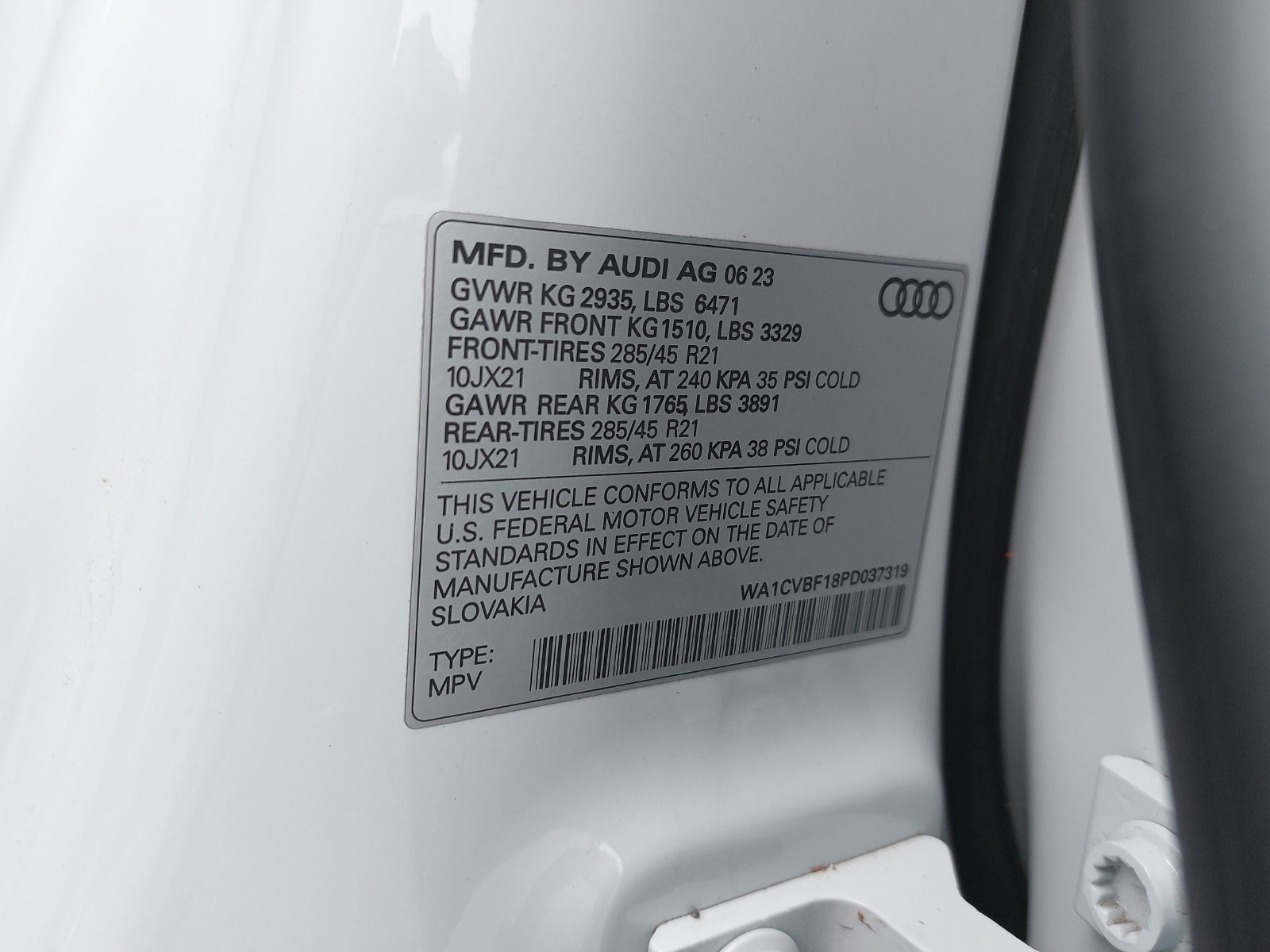 Certified 2023 Audi Q8 Prestige w/ Prestige Package AWD/4WD image 41
