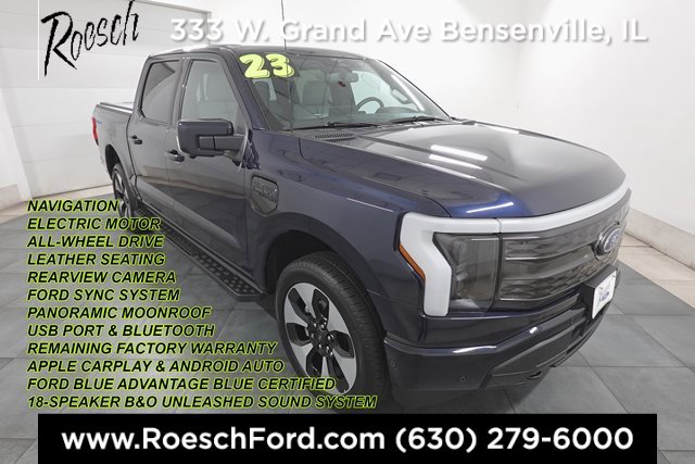 Certified 2023 Ford F150 Lightning Platinum