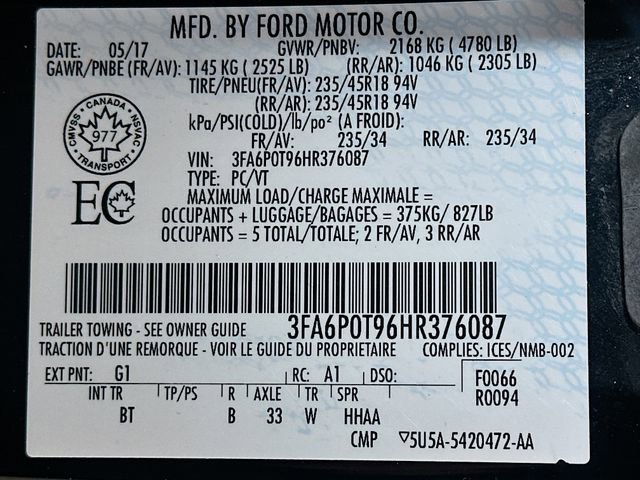 Used 2017 Ford Fusion SE w/ Equipment Group 202A image 35