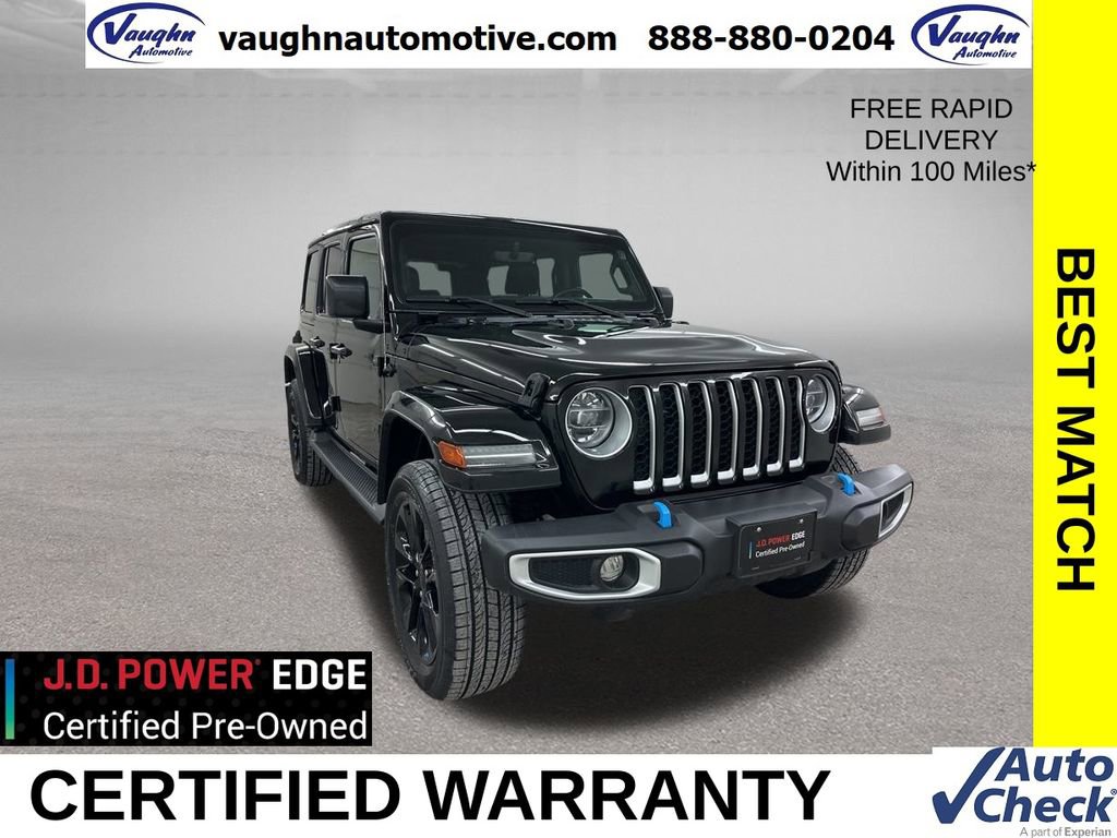 Used 2022 Jeep Wrangler Unlimited Sahara 4xe w/ Cold Weather Group image 1