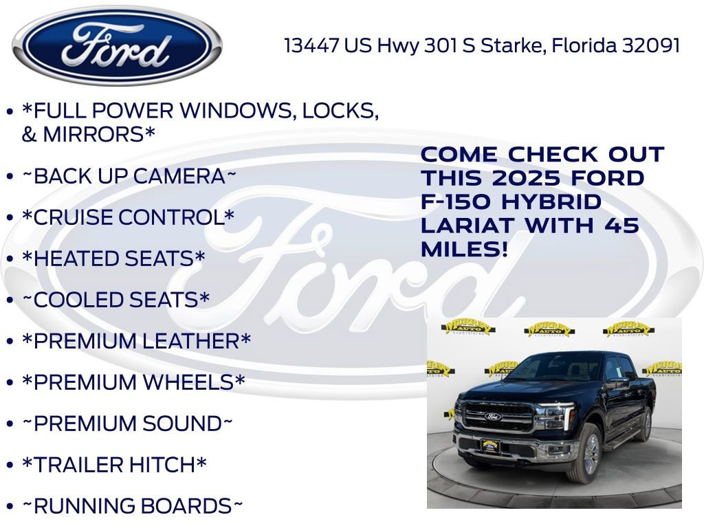 New 2025 Ford F150 Lariat w/ Equipment Group 502A High image 10