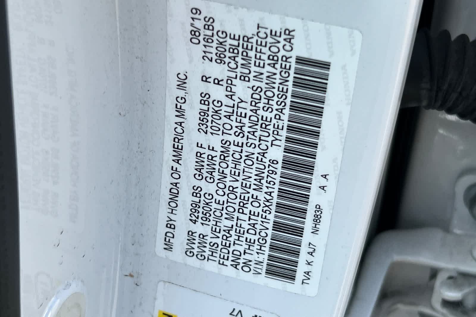 Used 2019 Honda Accord EX-L image 32