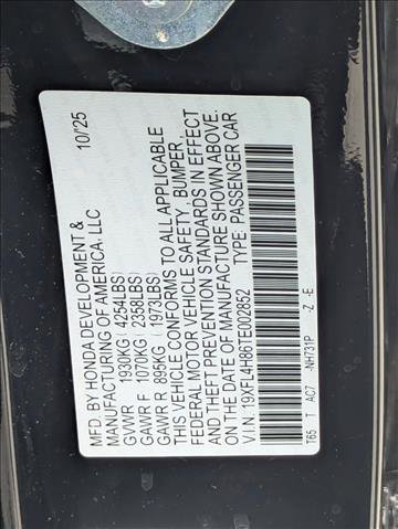 Certified 2026 Honda Civic Sport image 25