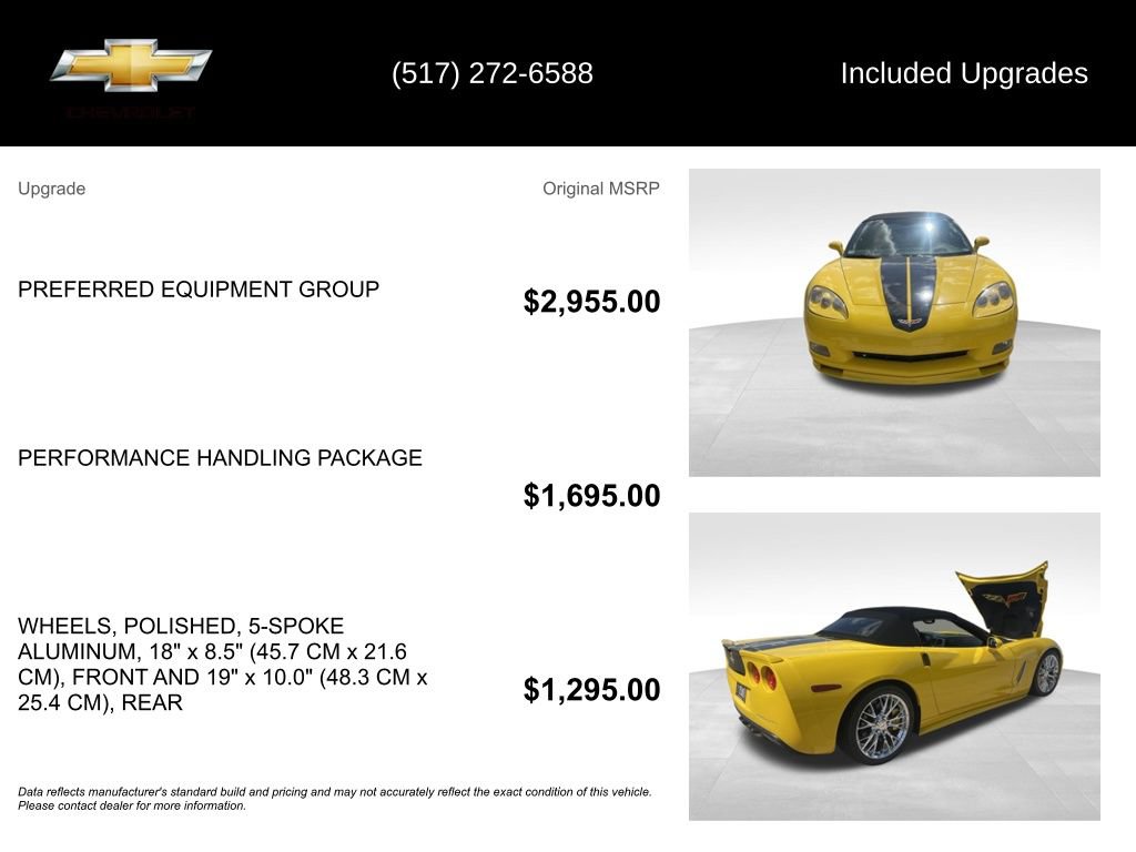 Used 2005 Chevrolet Corvette Convertible w/ Preferred Equipment Group RWD image 5