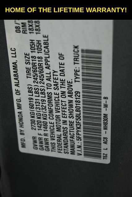 Used 2020 Honda Ridgeline RTL image 50