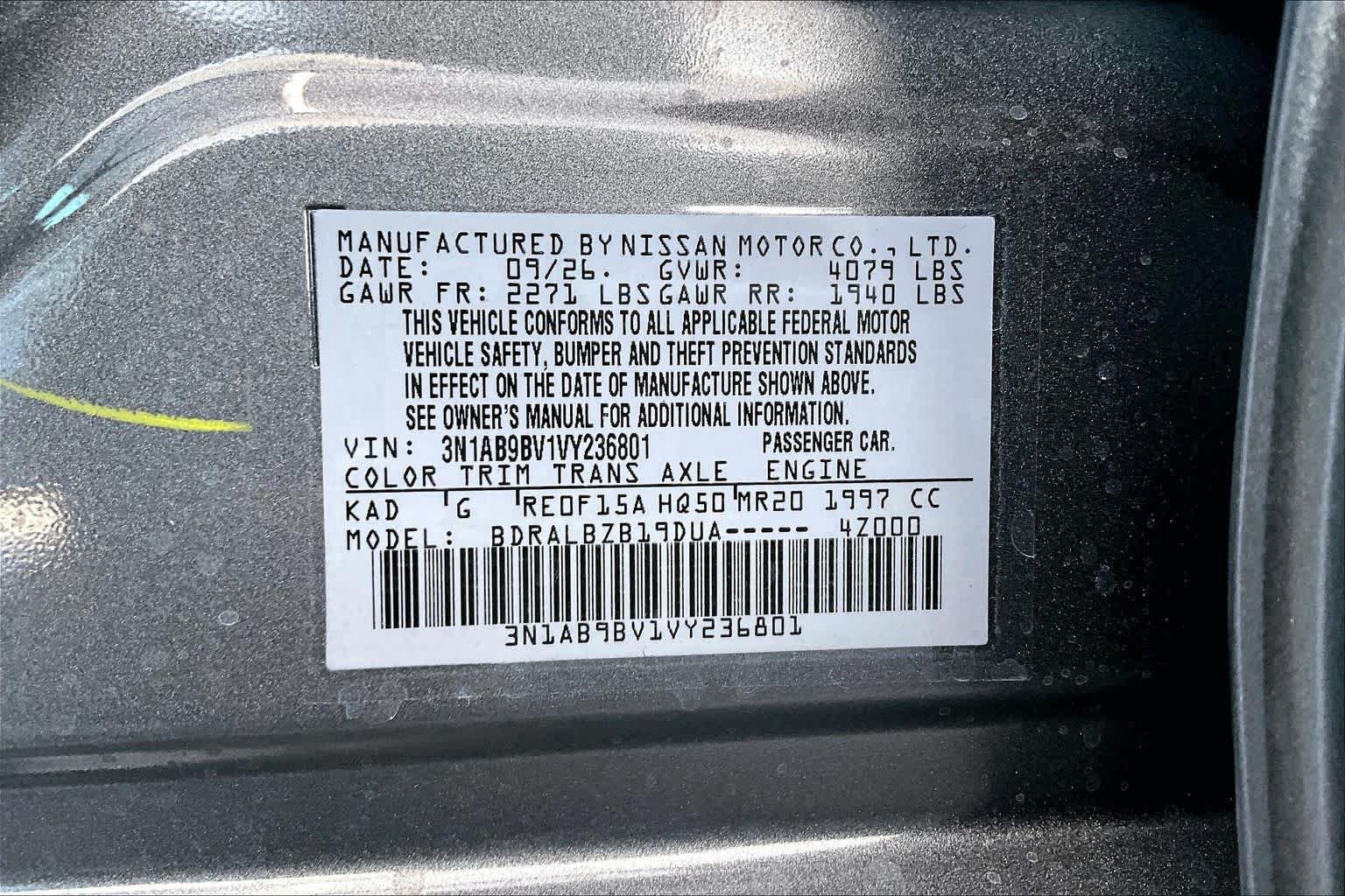 New 2027 Nissan Sentra S FWD image 18
