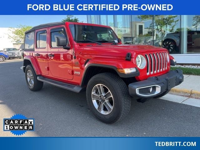 Used 2021 Jeep Wrangler Unlimited Sahara w/ Cold Weather Group AWD/4WD image 1