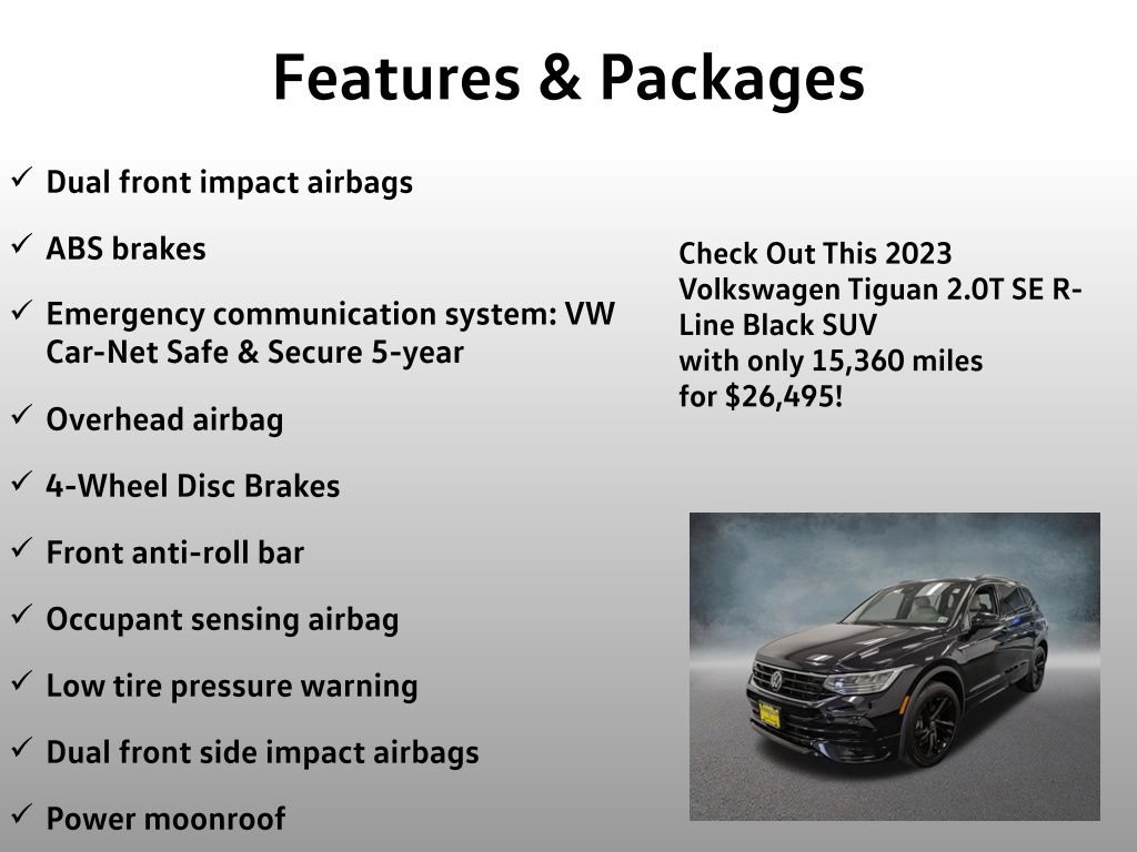 Used 2023 Volkswagen Tiguan SE R-Line AWD/4WD image 13
