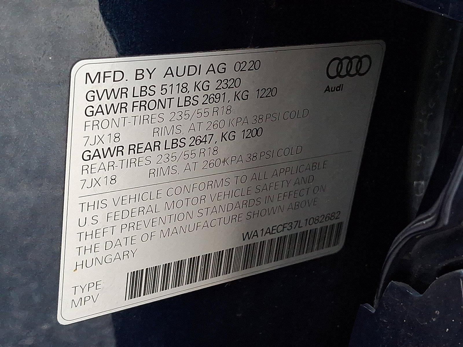 Used 2020 Audi Q3 2.0T Premium w/ Convenience Package AWD/4WD image 29