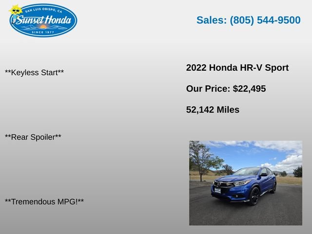 Used 2022 Honda HR-V Sport image 9