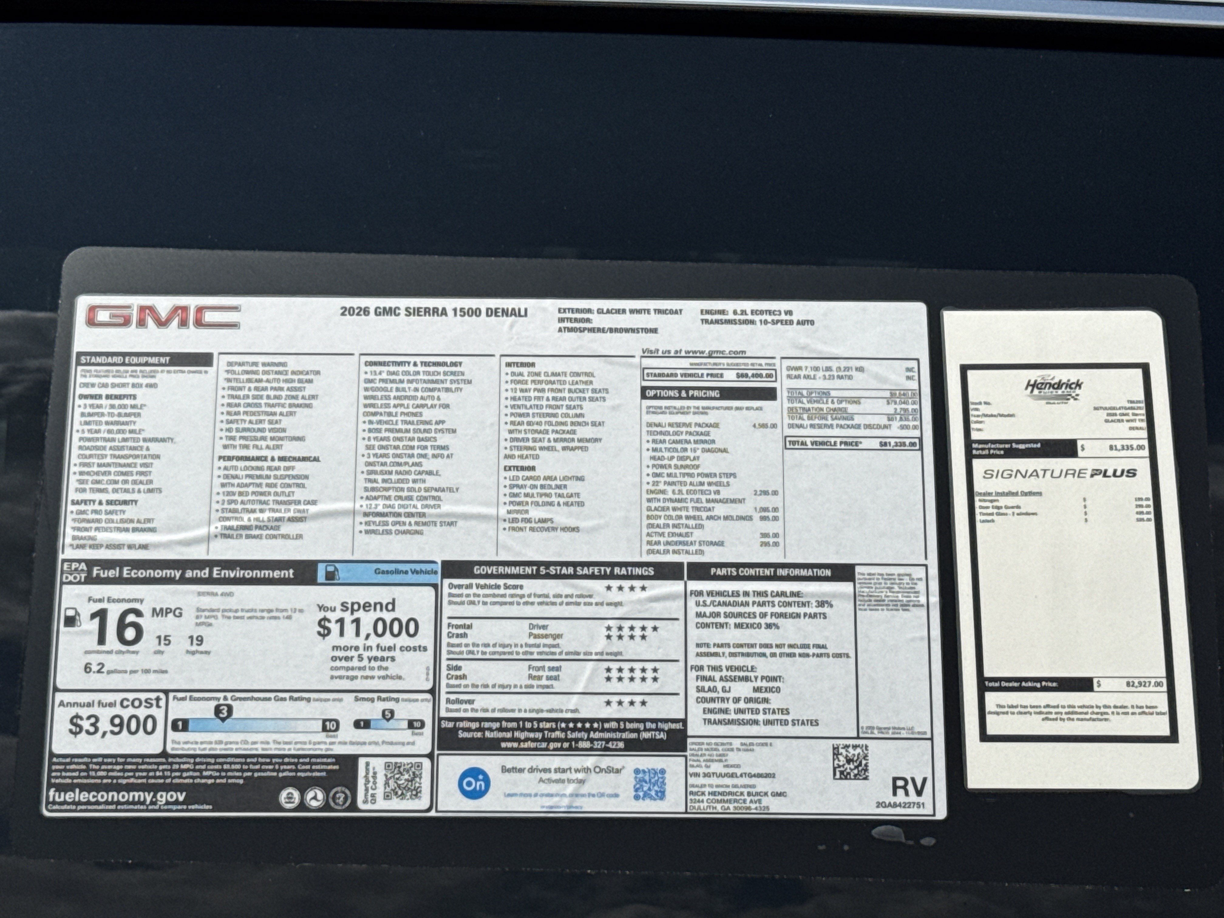 New 2026 GMC Sierra 1500 Denali w/ Denali Reserve Package AWD/4WD image 39