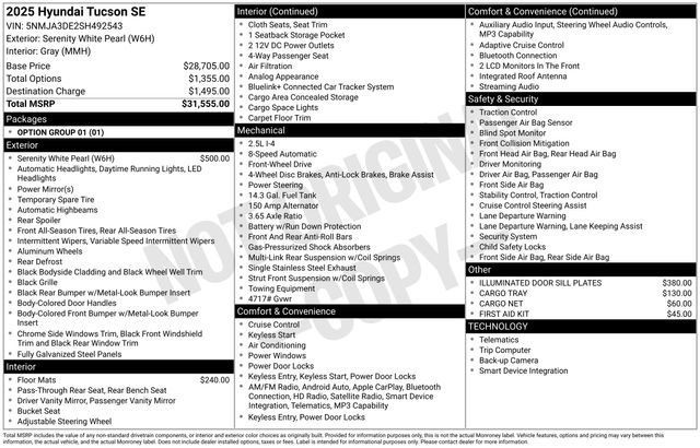 Certified 2025 Hyundai Tucson SE FWD image 23