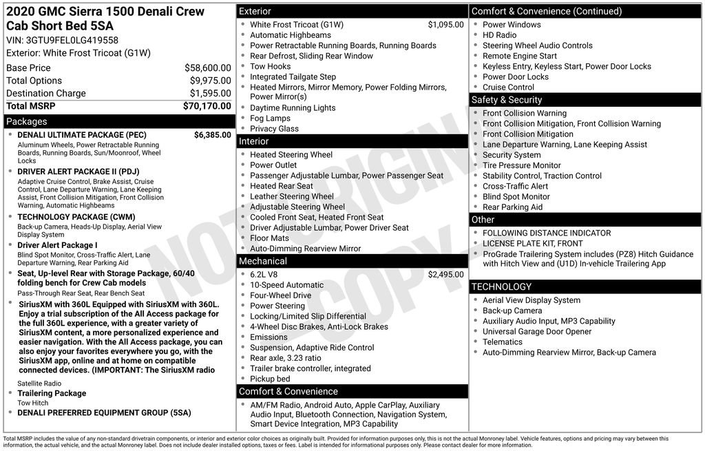 Used 2020 GMC Sierra 1500 Denali w/ Denali Ultimate Package AWD/4WD image 11