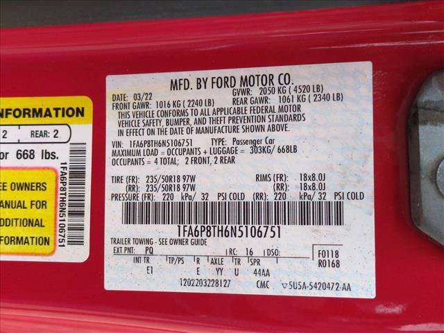 Used 2022 Ford Mustang Premium RWD image 23