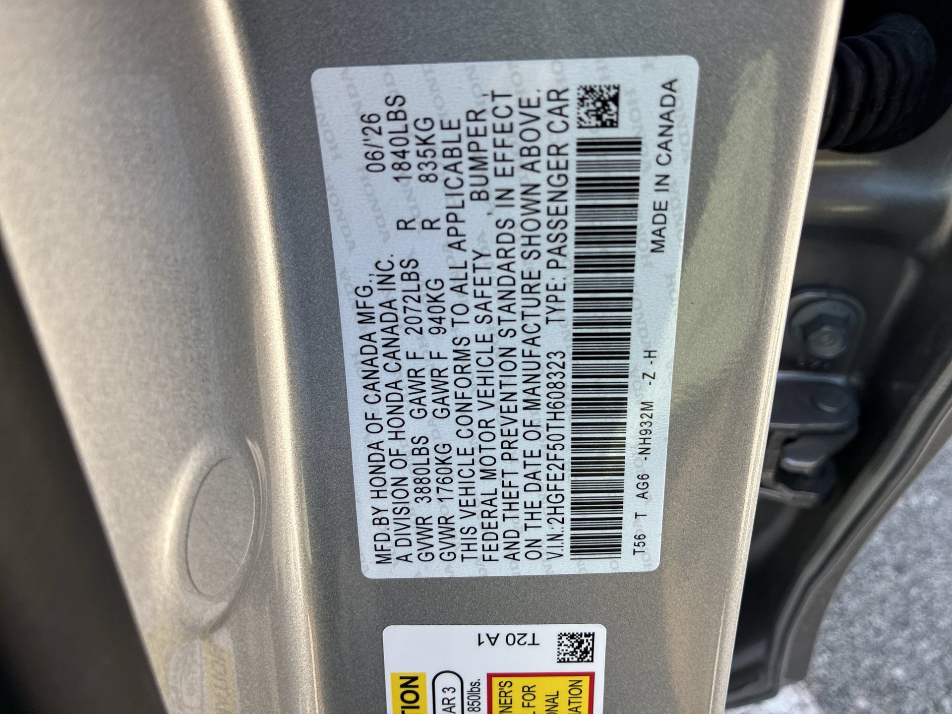 Certified 2026 Honda Civic Sport image 37