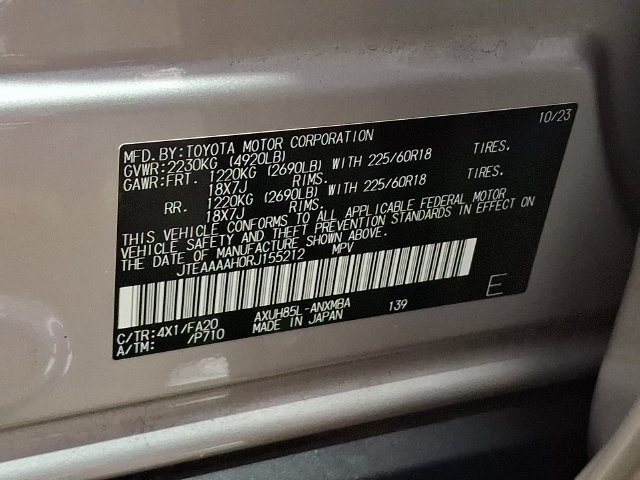 Certified 2024 Toyota Venza LE AWD/4WD image 17