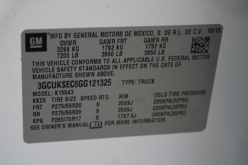 Used 2016 Chevrolet Silverado 1500 LTZ w/ LTZ Plus Package AWD/4WD image 52
