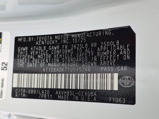 Used 2026 Toyota Camry XLE AWD/4WD image 24