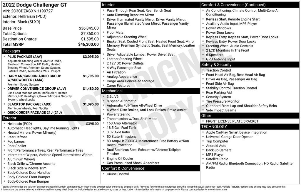 Used 2022 Dodge Challenger GT w/ Plus Package image 3