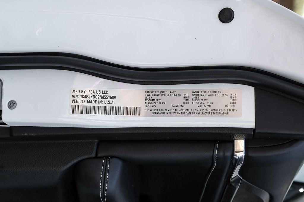 Used 2022 Jeep Grand Cherokee L Overland w/ MOPAR Finishing Package image 72