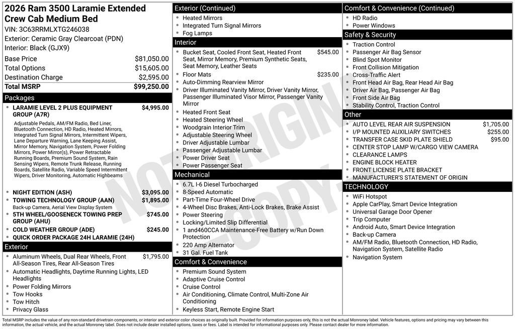 New 2026 RAM 3500 Laramie image 4