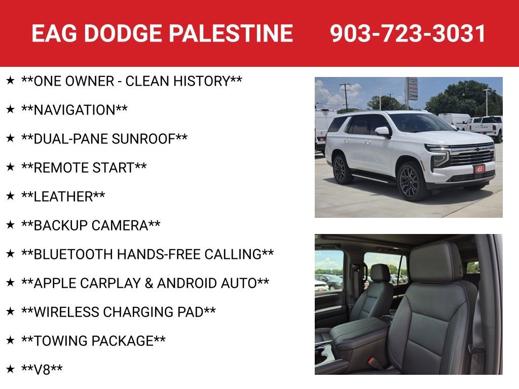 Used 2025 Chevrolet Tahoe LT w/ Comfort Package RWD image 4