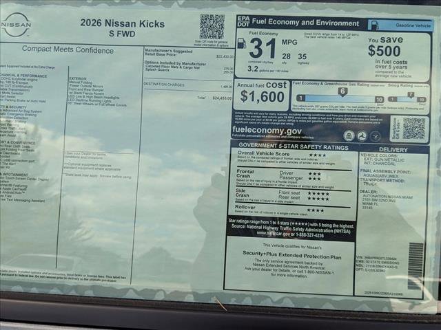 New 2026 Nissan Kicks S image 16