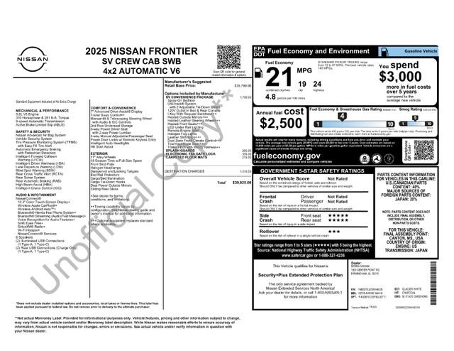 Used 2025 Nissan Frontier SV w/ SV Convenience Package image 25