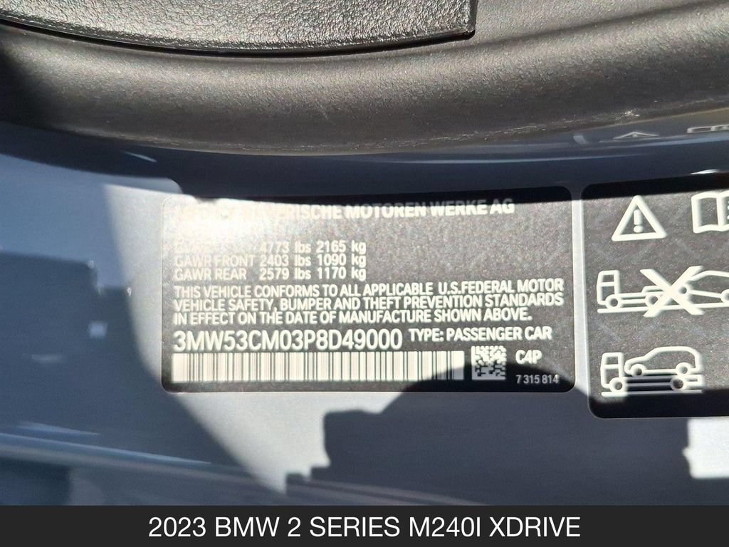 Used 2023 BMW M240i xDrive Coupe w/ Premium Package AWD/4WD image 25