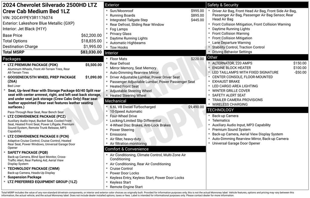 Used 2024 Chevrolet Silverado 2500 LTZ w/ LTZ Premium Package AWD/4WD image 4