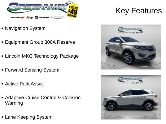 Used 2018 Lincoln MKC Reserve FWD image 2