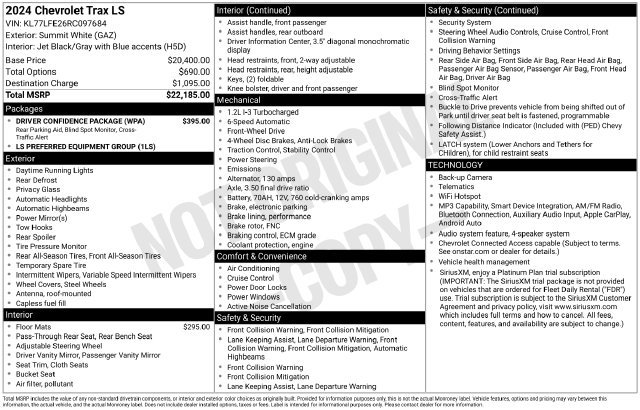 Certified 2024 Chevrolet Trax LS w/ Driver Confidence Package FWD image 32