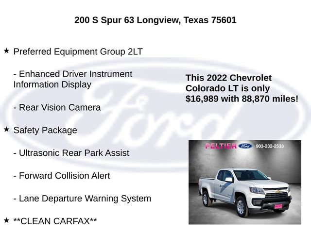 Used 2022 Chevrolet Colorado LT w/ Fleet Safety Package image 5