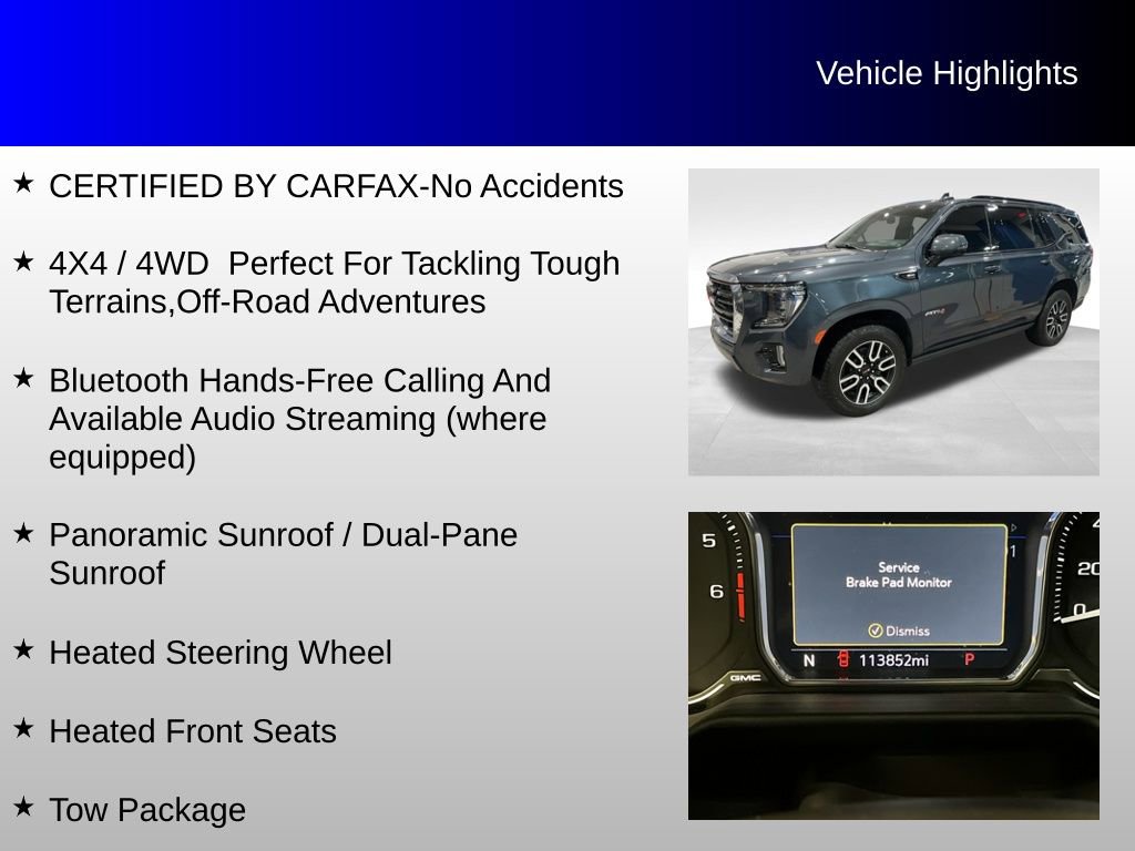 Used 2021 GMC Yukon AT4 w/ AT4 Premium Package image 4