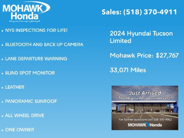 Used 2024 Hyundai Tucson Limited AWD/4WD image 2